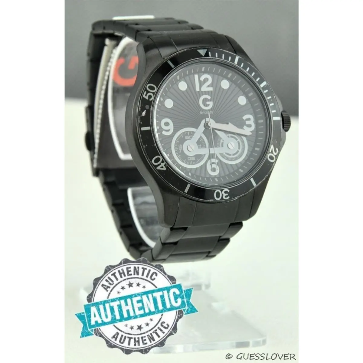 Usa Unisex Men Watch Guess Black Stainless Steel Classic G11927G1