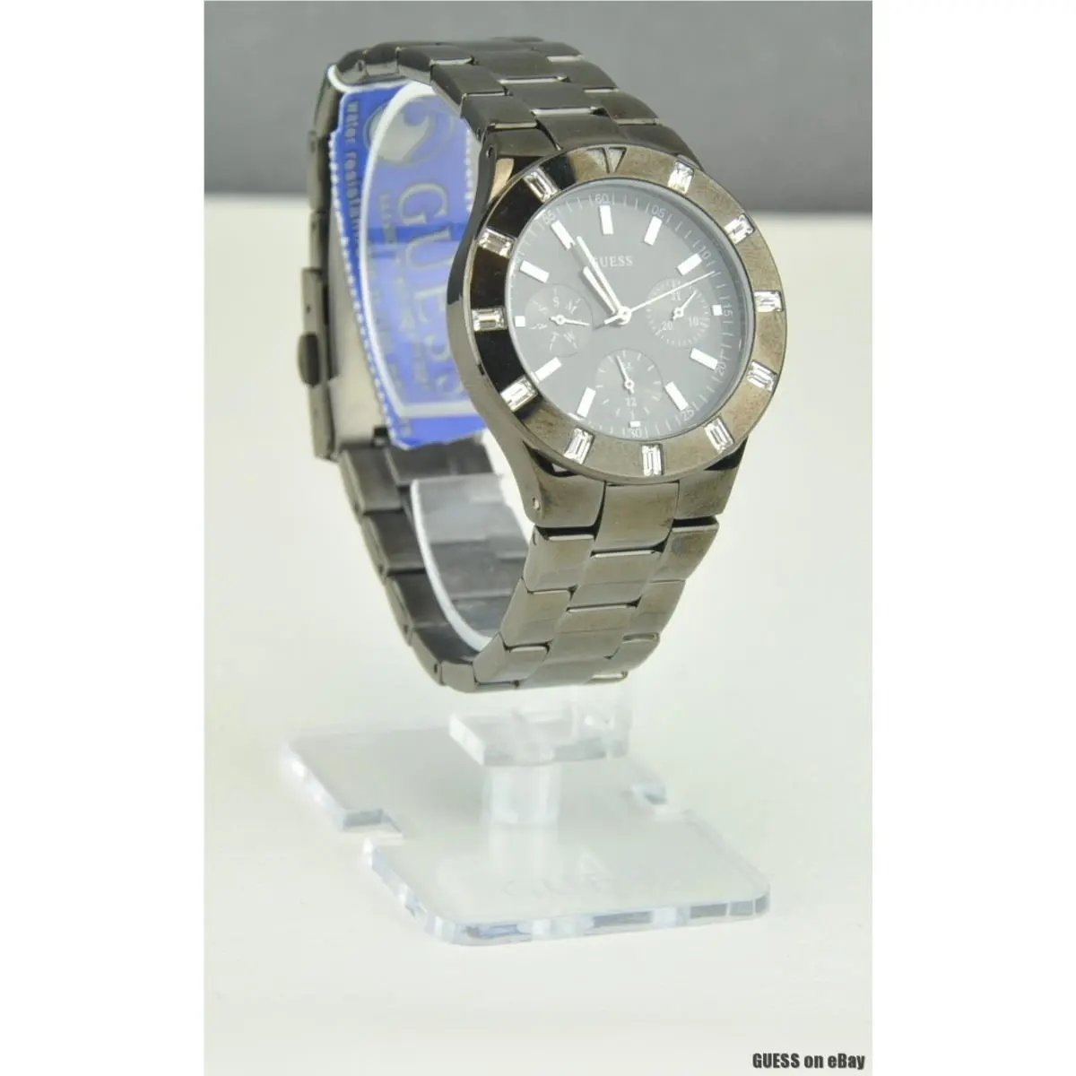 Usa Watch Guess Pewter Stainless Steel Ladies U0027L1 Prime