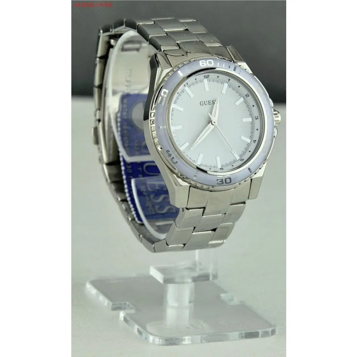 Usa Chic Ladies Watch Guess Silver Stainless Steel Women Lovely