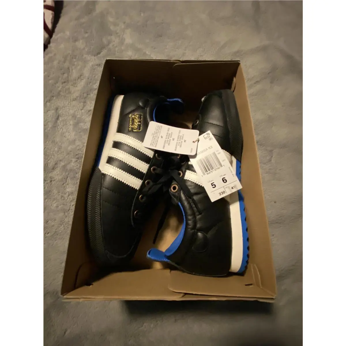 Adidas shoes - Samba 62 - Samba - IH8603 - Core Black / Cloud White / Blue Bird 1