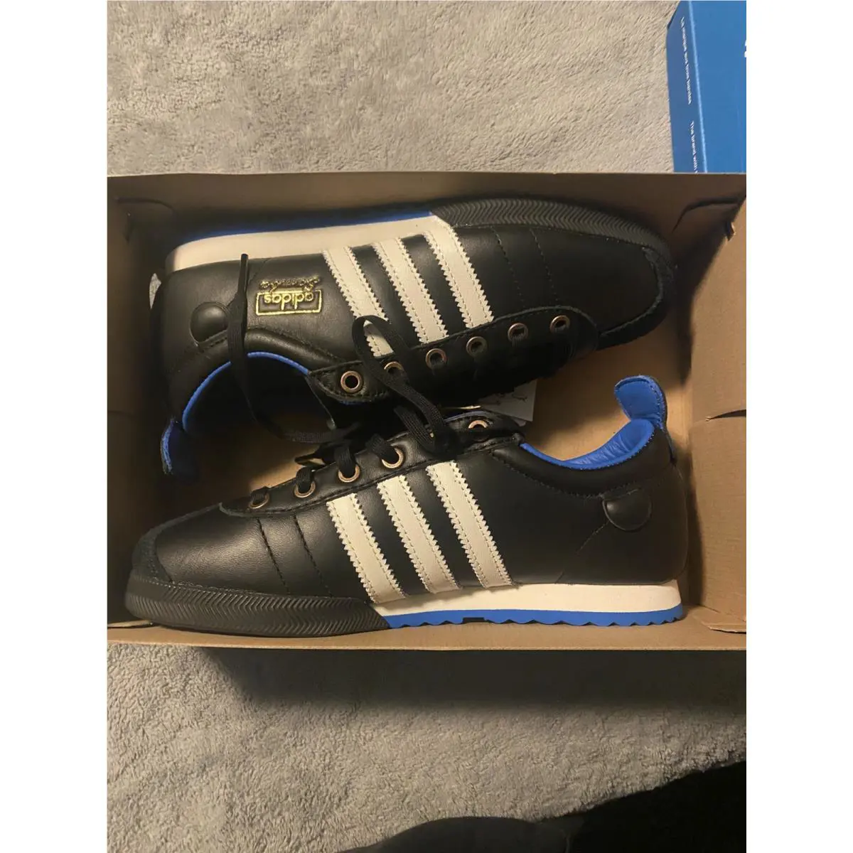 Adidas shoes - Samba 62 - Samba - IH8603 - Core Black / Cloud White / Blue Bird 2