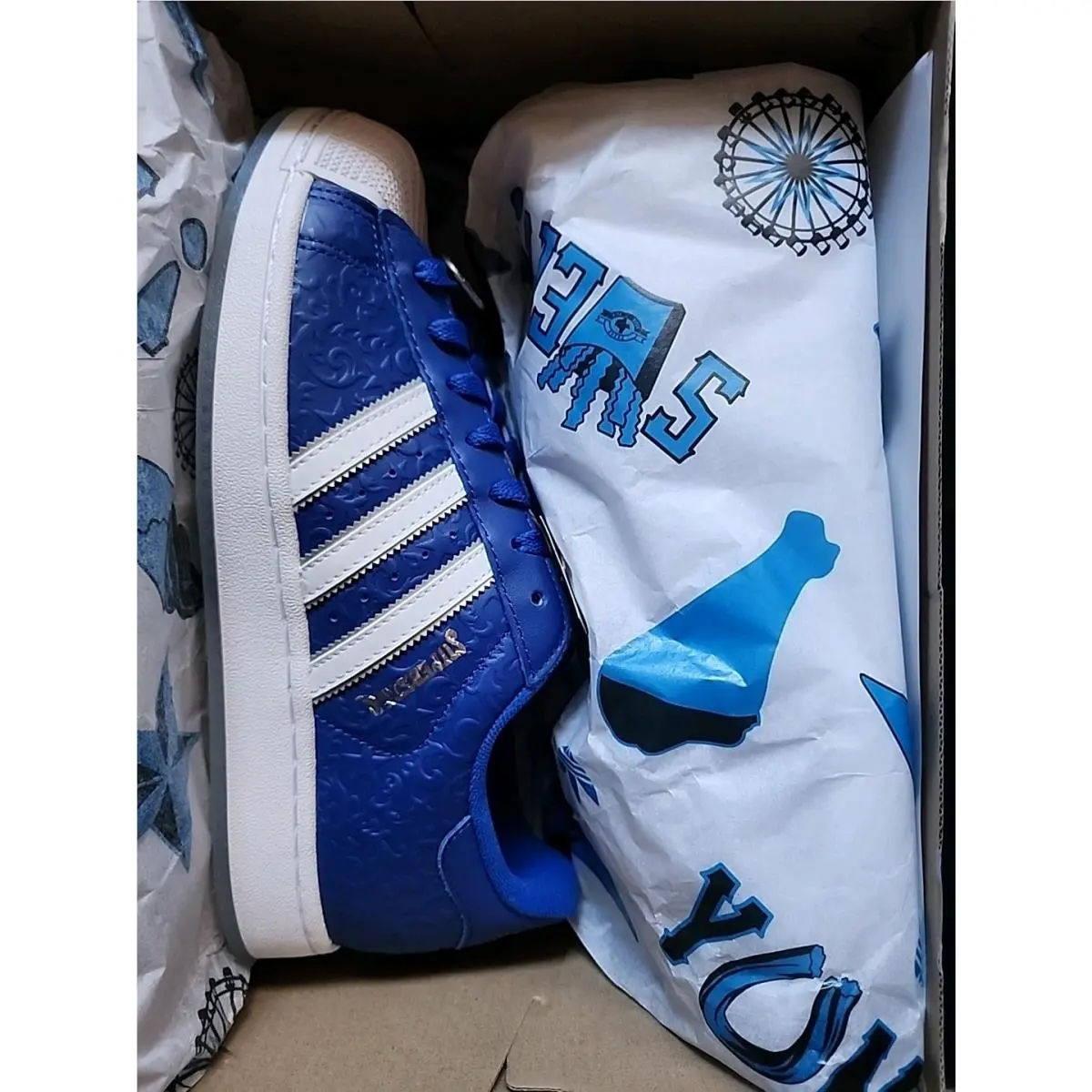 Adidas Men`s Superstar II State Fair Shoes Size 12 Blue White