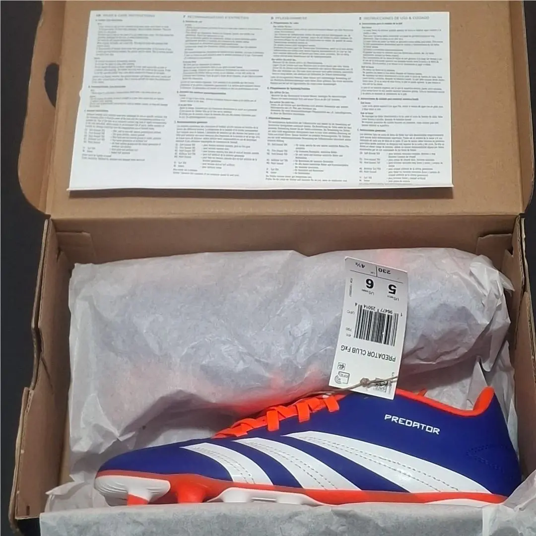 Adidas shoes - adidas Predator Club FxG - Predator Club FxG - IF6344 - Blue, Manufacturer: Lucid Blue/Cloud White/Solar Red 0