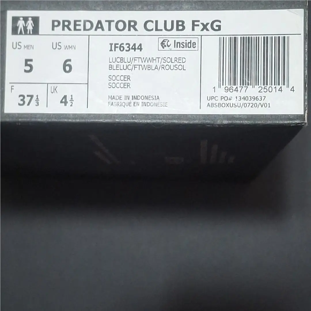 Adidas shoes - adidas Predator Club FxG - Predator Club FxG - IF6344 - Blue, Manufacturer: Lucid Blue/Cloud White/Solar Red 7