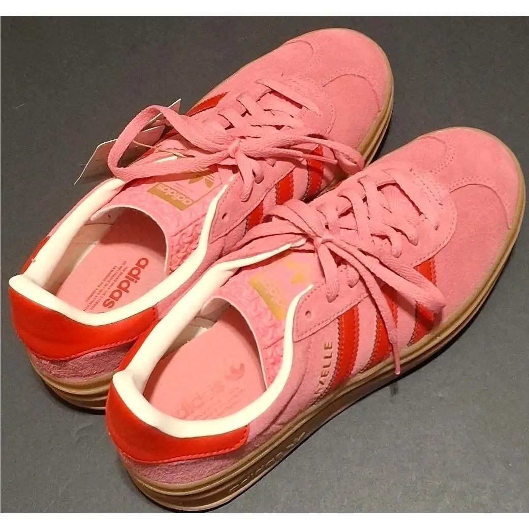 Adidas Gazelle Bold J GS Platform Rose Pink/scarlet Red JQ7407 Size: 6.5