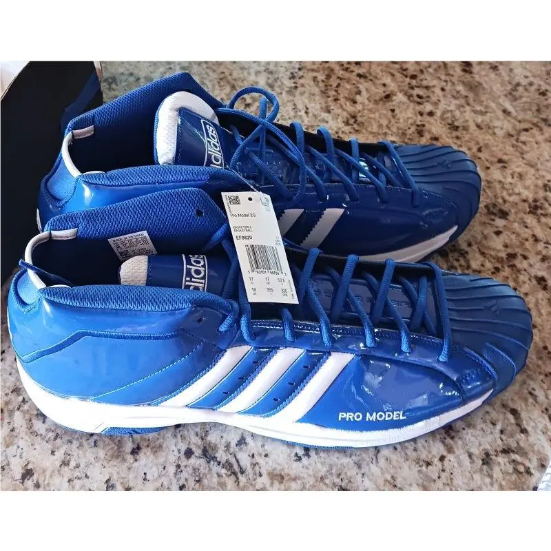 Adidas Pro Model 2G EF9820 Mens Royal Blue Basketball Sneakers Shoes SZ 18