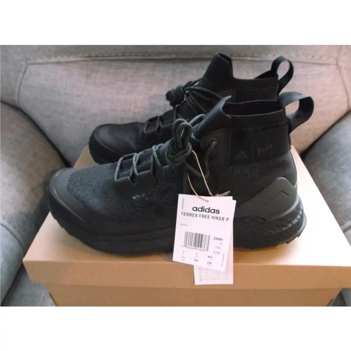 Adidas Terrex Free Hiker X Parley Black Legend Earth GX0061 Size 7.5