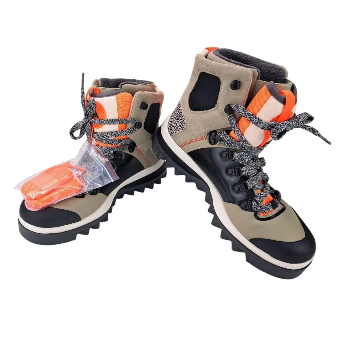 Adidas Stella Mccartney Eulampis Hiking Boot Women Size 9 Orange High Top