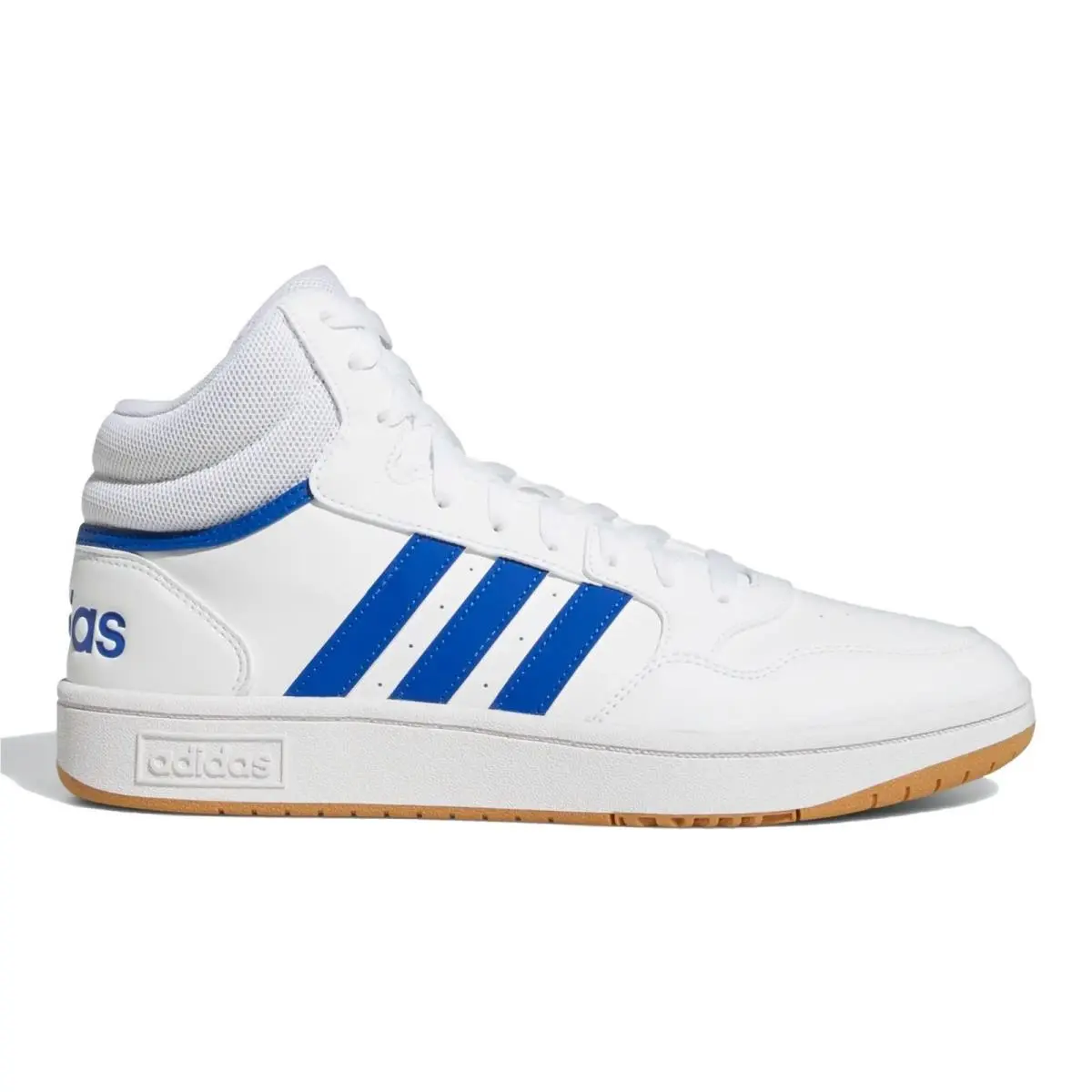 Adidas Men’s Hoops 3.0 Mid Sneakers – White / Blue – Size 9.5