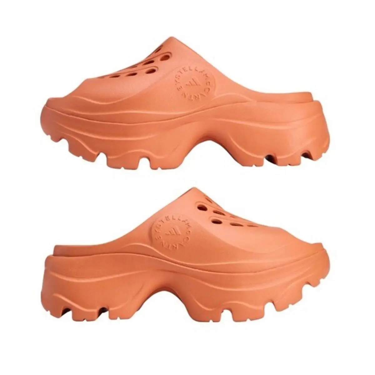 Adidas by Stella Mccartney Clogs Dusted Clay Orange Size 9 Men US / 10.5 Female