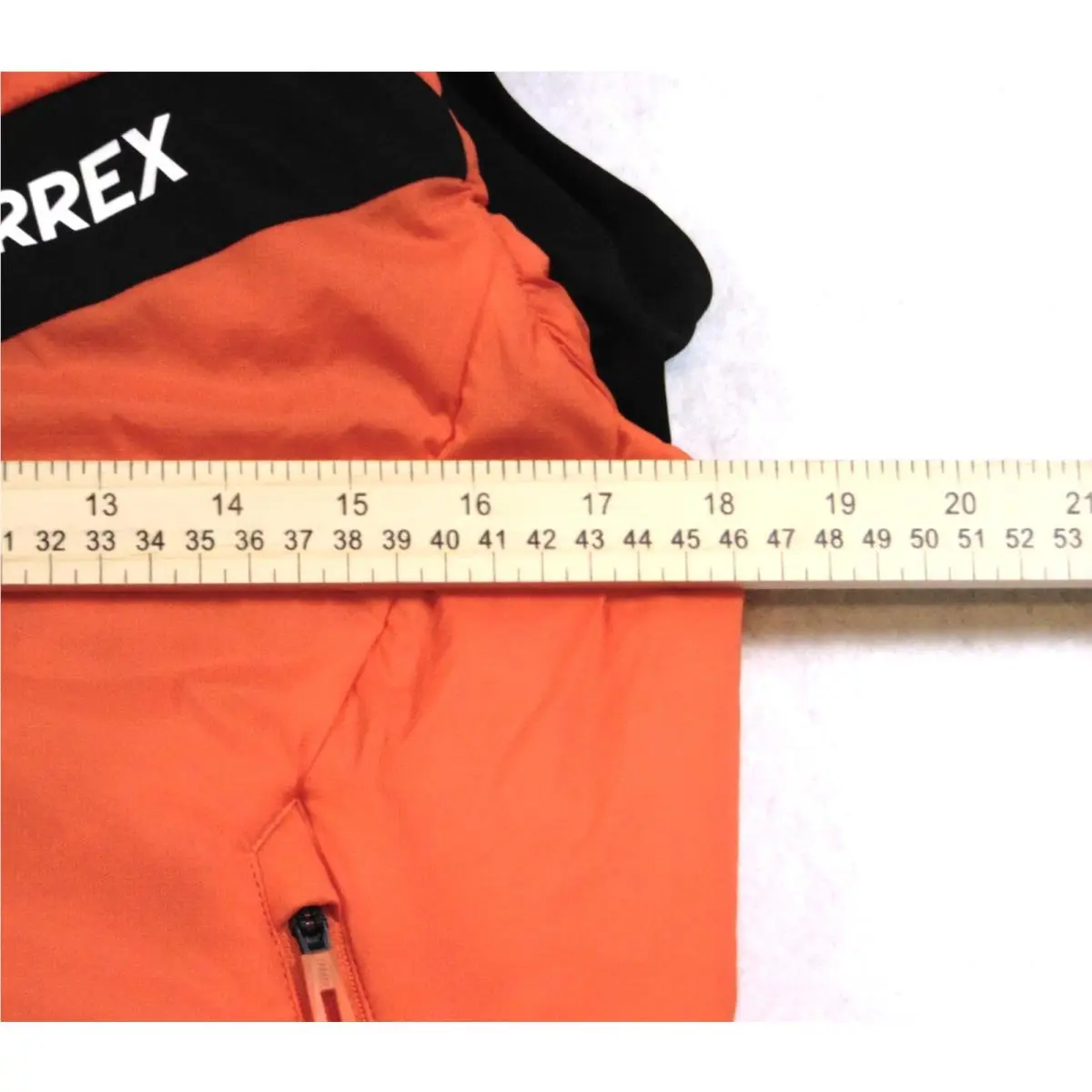 Adidas clothing - Adidas Terrex Techrock Stretch Primaloft Puffer Runners Vest - IP1481 - Semi Impact Orange & Black & White (UPC: 196475277648) 1