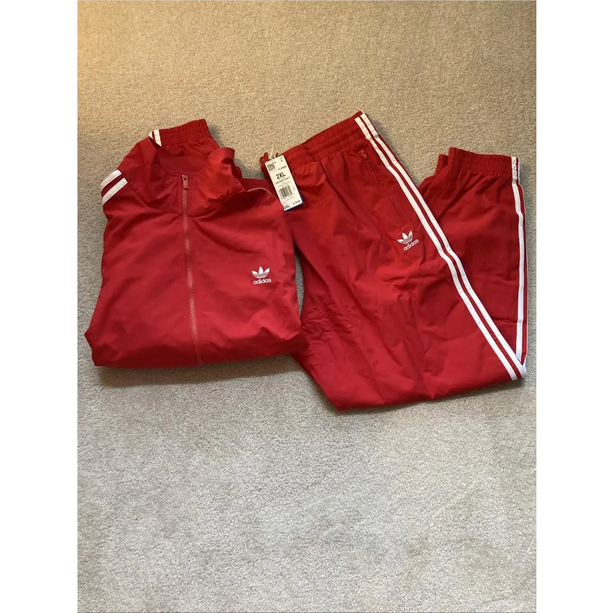 Adidas Woven Adicolor Classics Firebird Men`s Tracksuit Jacket Red Xxl