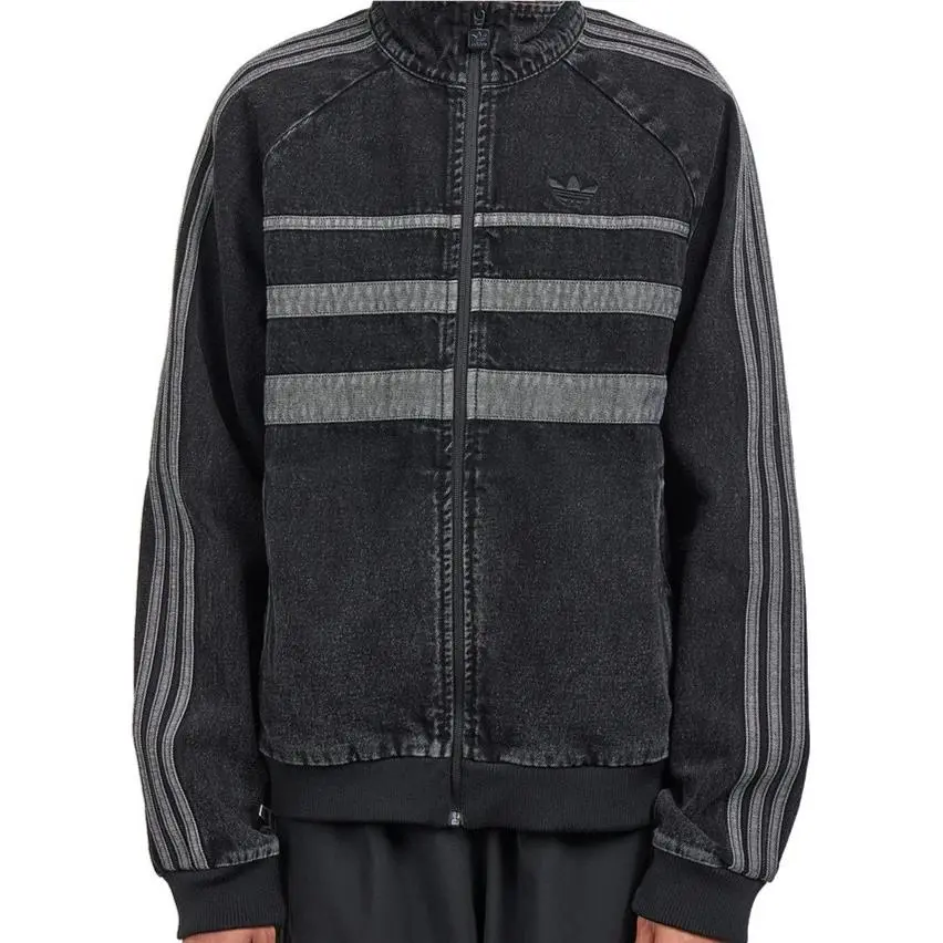Adidas Originals Retro Collared Loose Fit Classic Top Denim Jacket Men Medium