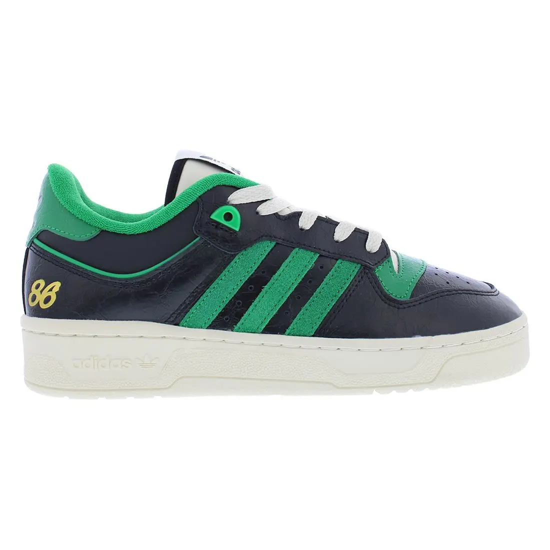 Adidas Rivalry 86 Low Mens Shoes Size 7.5 Color: Core Black/green/cream White - Core Black/Green/Cream White, Main: Black