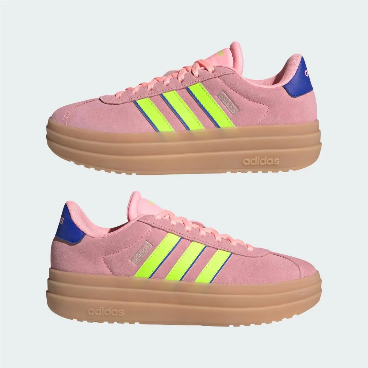 Adidas shoes - adidas Vl Court - Court - IH8089 - Pink Spark / Lucid Lemon / Lucid Blue 5