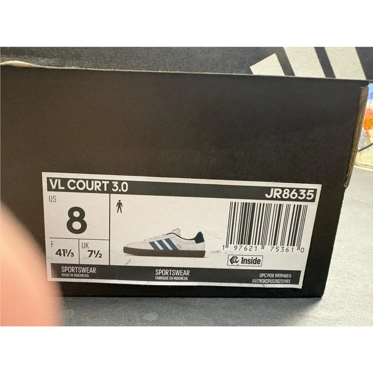 Adidas shoes - adidas Vl Court - Court - JR8635 - White 8