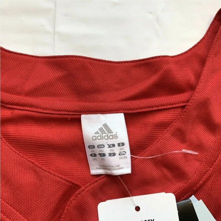 Adidas clothing - adidas ClimaLite Baseball Jersey - ClimaLite Baseball Jersey - Red 2