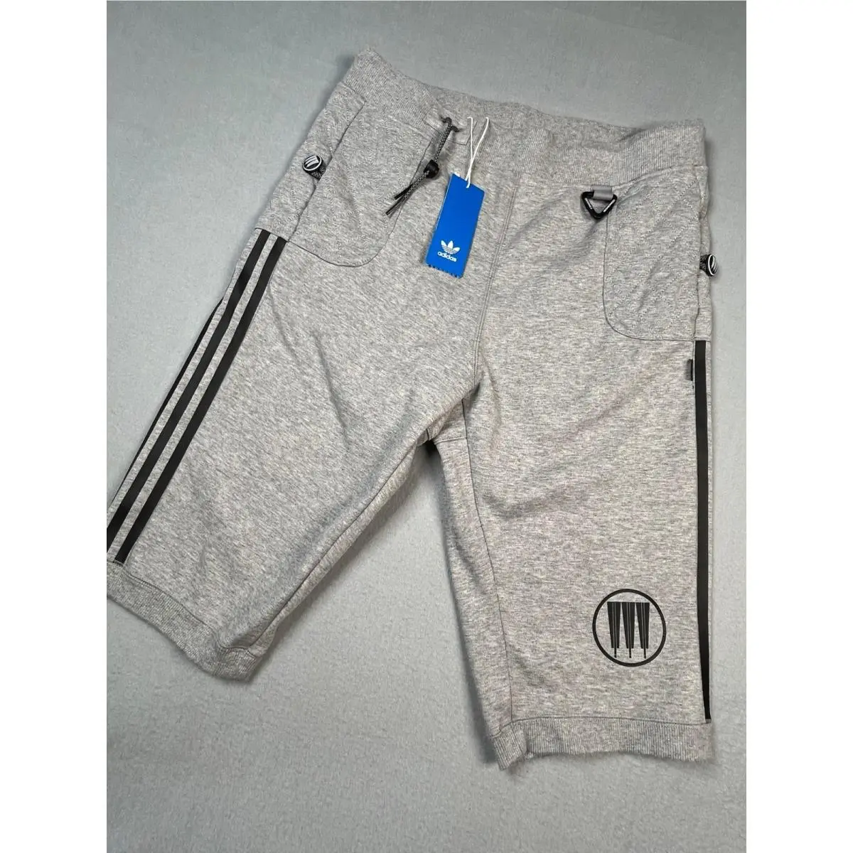 x Neighborhood Deadstock NH Riders Track Shorts Grey Mens Size S CD7735 by Adidas