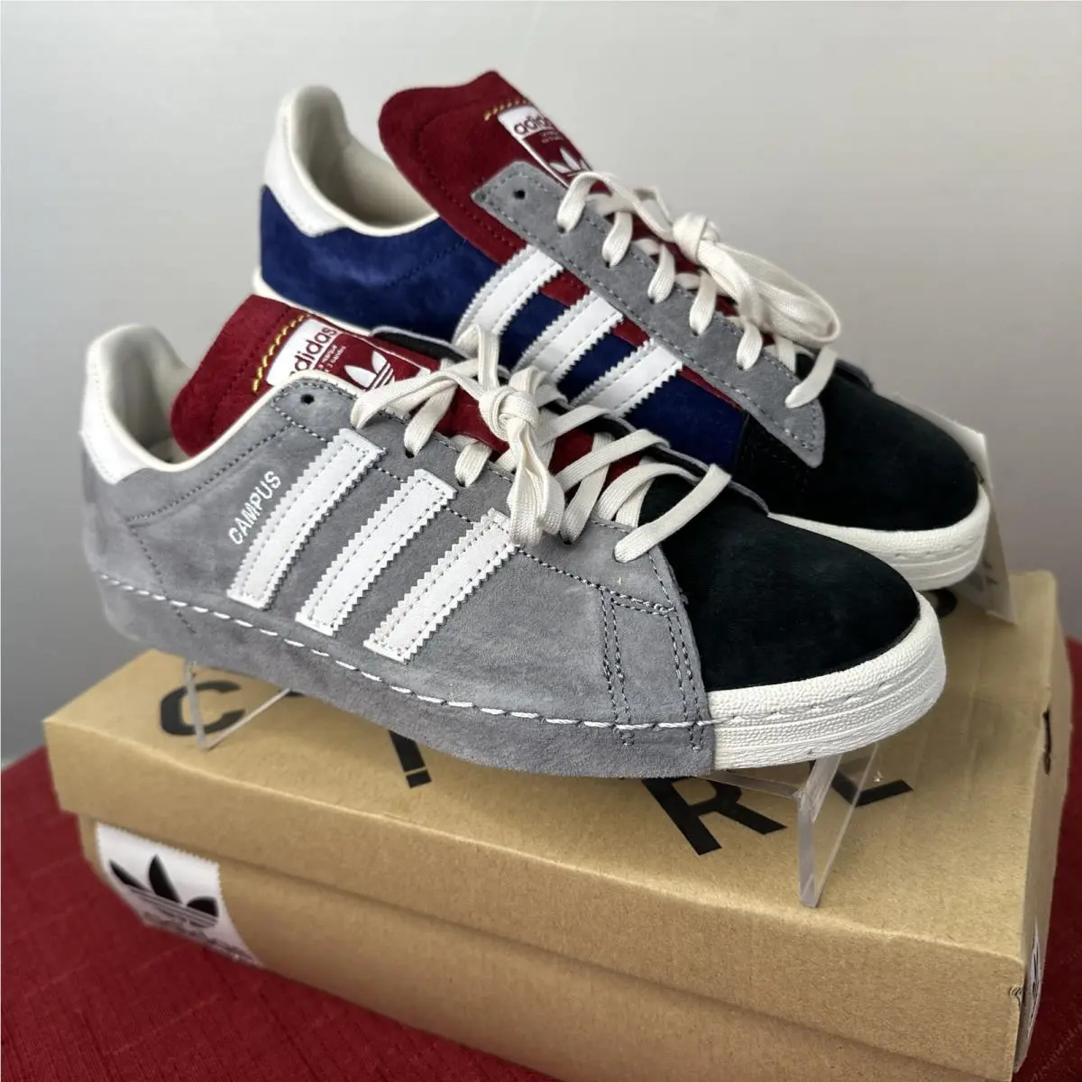 Adidas Campus 80s x Recouture FY6754 Grey Three Shoes Size 7