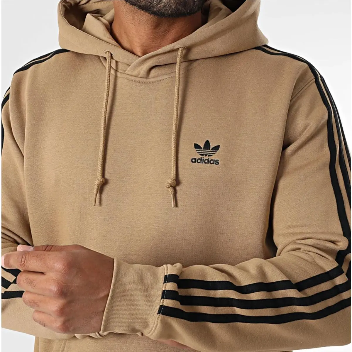 Mens Adidas Originals 3 Stripes Trefoil Hoodie Size Large JY137