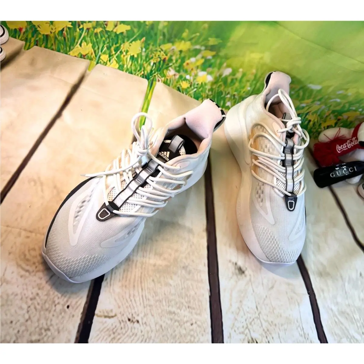Adidas shoes - adidas AlphaBoost V1 - AlphaBoost - HP6132 - White/ Warm Light Gray 2