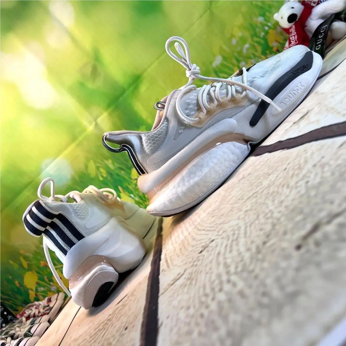 Adidas shoes - adidas AlphaBoost V1 - AlphaBoost - HP6132 - White/ Warm Light Gray 3