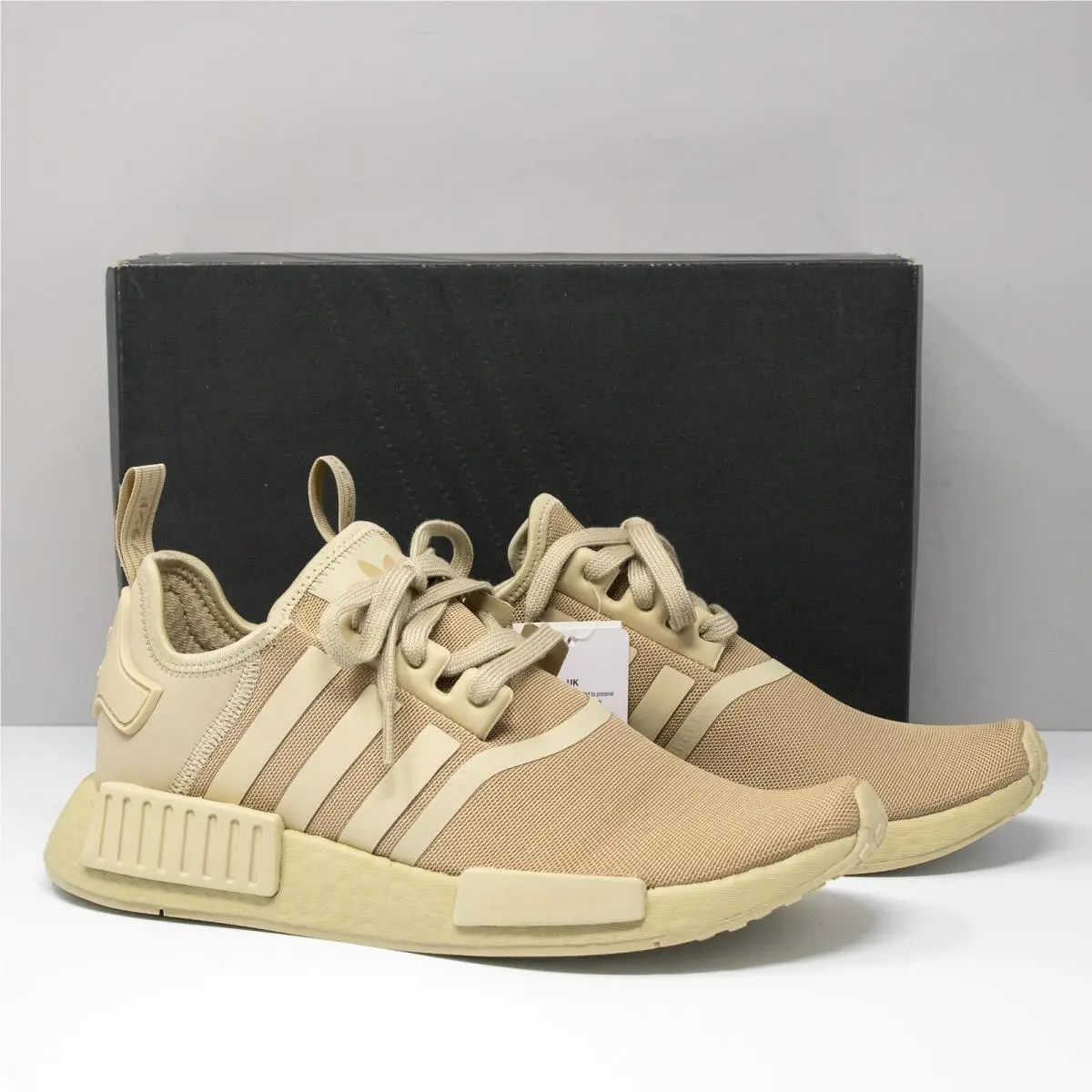 Adidas Nmd R1 Beige Sneakers Size 8 M FW6416