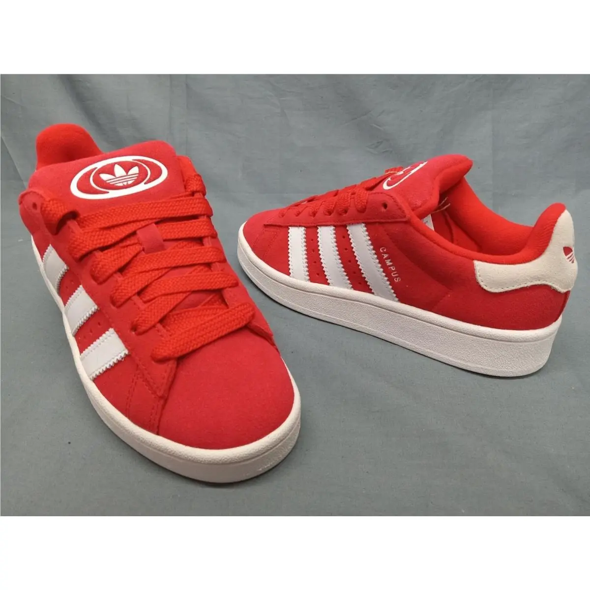 Adidas Campus 00s J Sneakers Suede Red White Boys Size 5