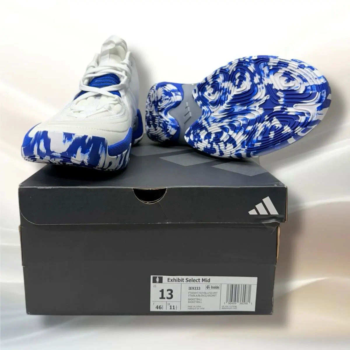 Adidas shoes - Adidas Exhibit Select Mid IE9333 - IE9333 - Core Black/White/Team Mid Grey (UPC: 0196469360981) 10