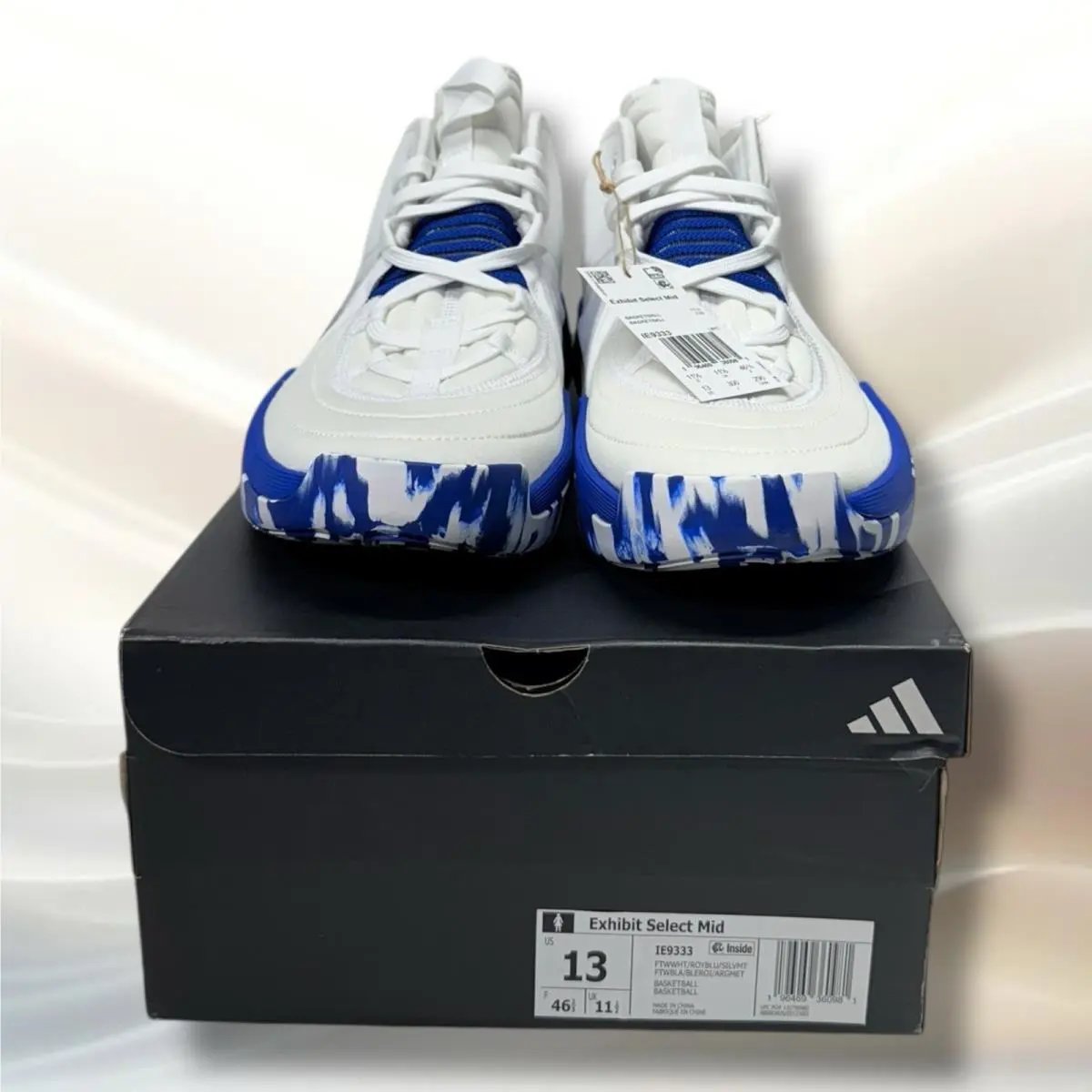 Adidas shoes - Adidas Exhibit Select Mid IE9333 - IE9333 - Core Black/White/Team Mid Grey (UPC: 0196469360981) 1