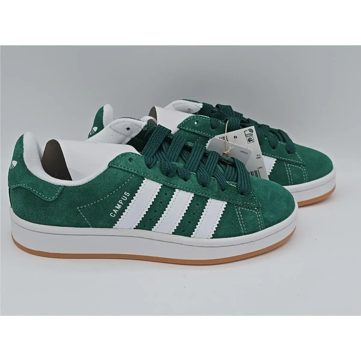 IH7492 Youth Adidas Campus 00S `dark Green White` Size 5Y
