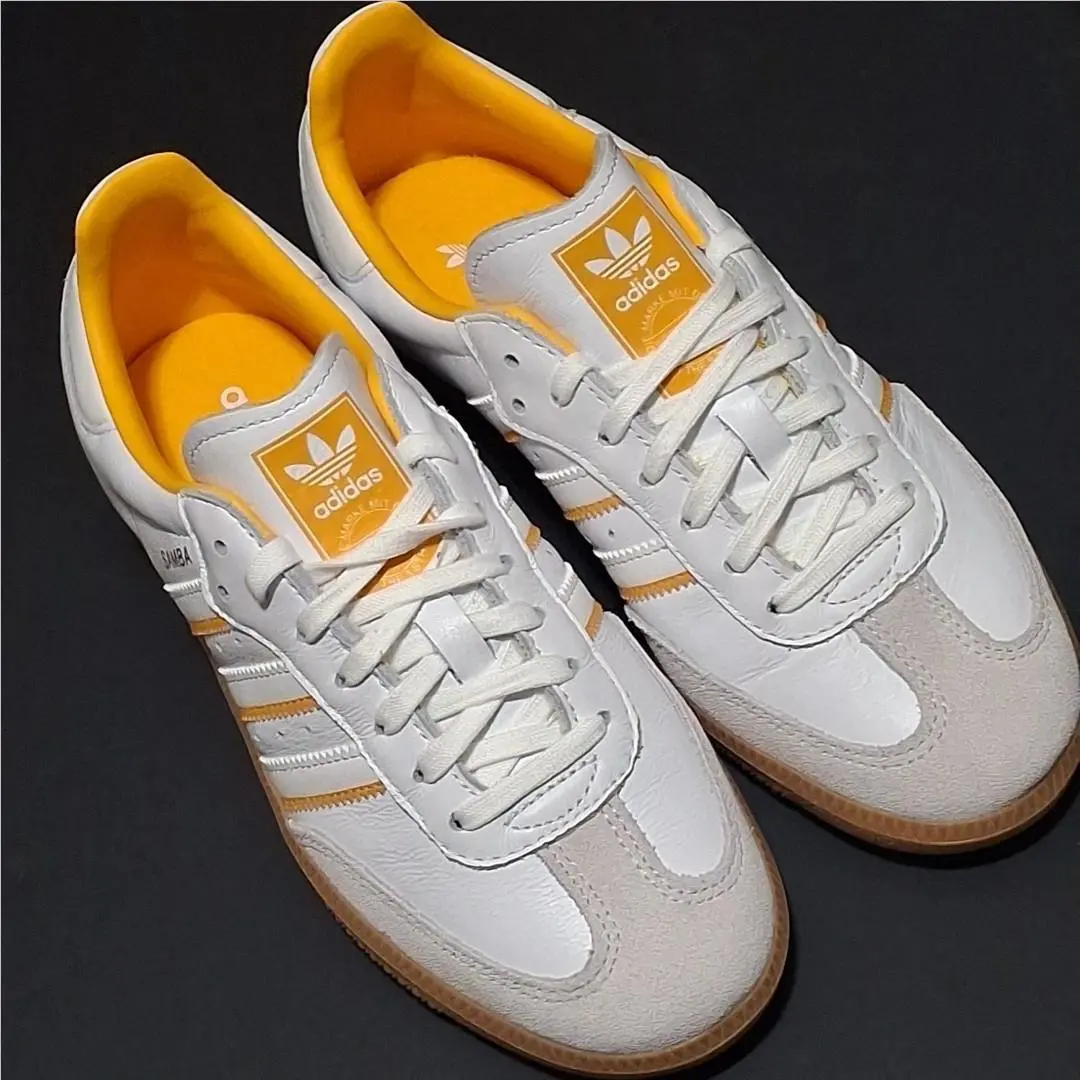 Adidas Samba OG Junior IH5582 Boys` Size 3.5 White / Crystal /crew Yellow