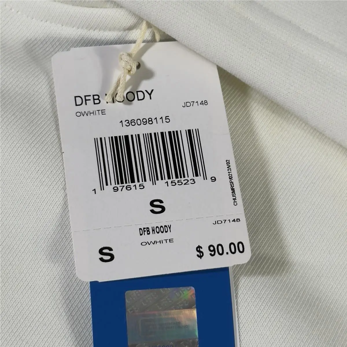 Adidas clothing - JD7148 - JD7148 - Ivory (UPC: 197615155246) 2