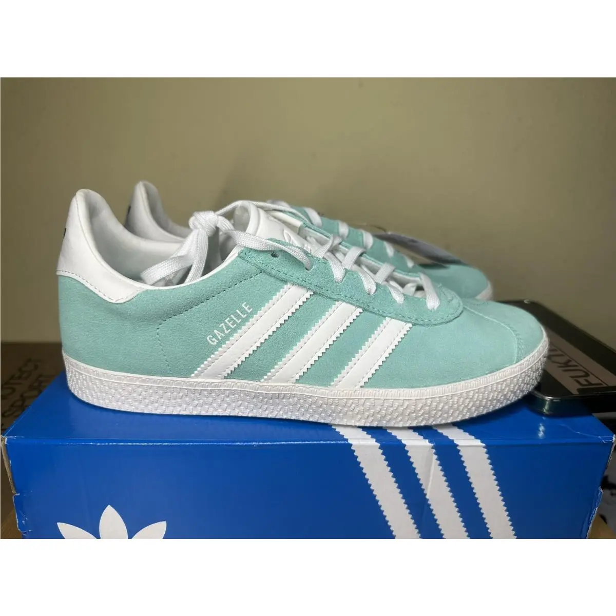 Adidas shoes - Adidas Gazelle J - Gazelle - Easy Green/Core White/Silver Green (UPC: 0195748529637) 8