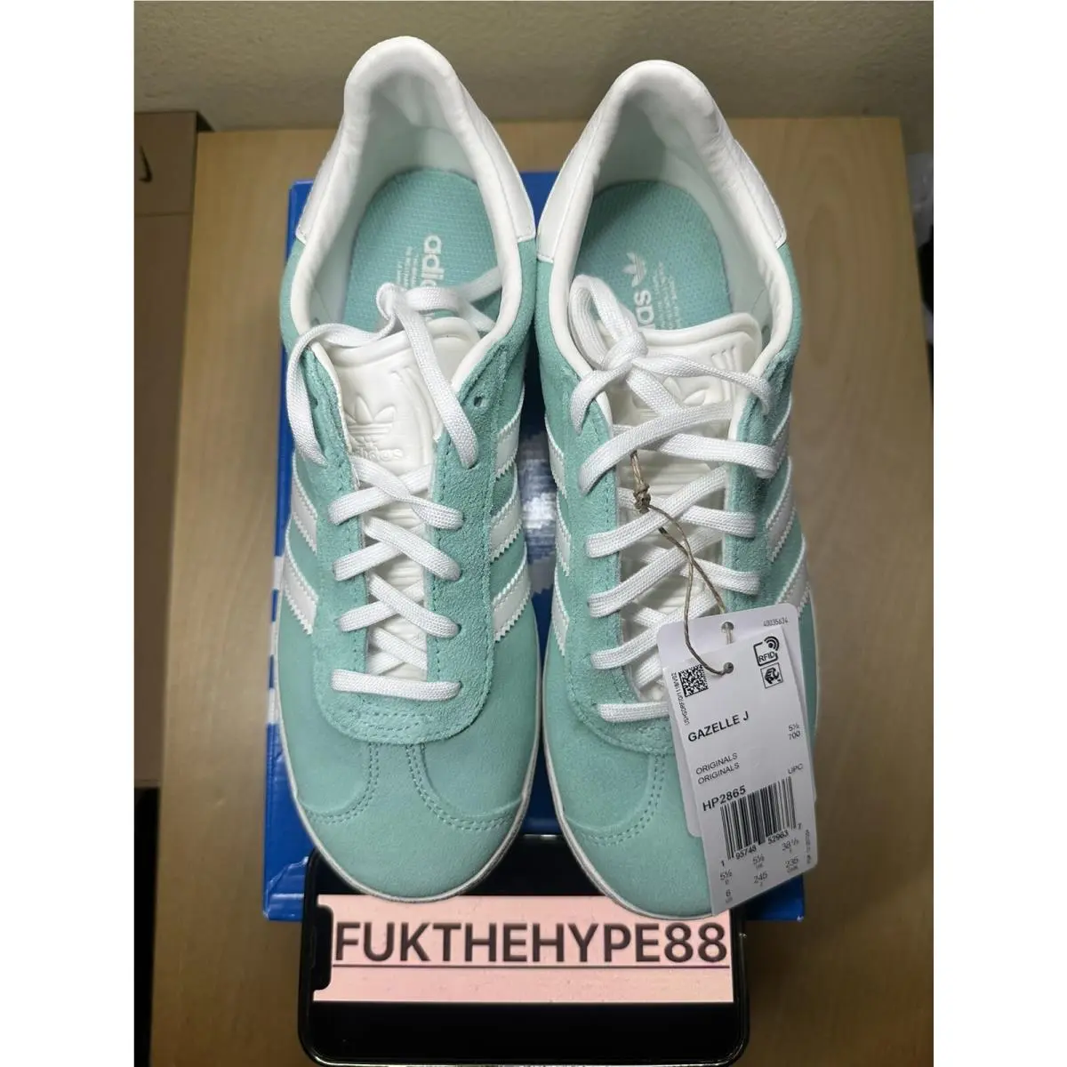 Adidas shoes - Adidas Gazelle J - Gazelle - Easy Green/Core White/Silver Green (UPC: 0195748529637) 10