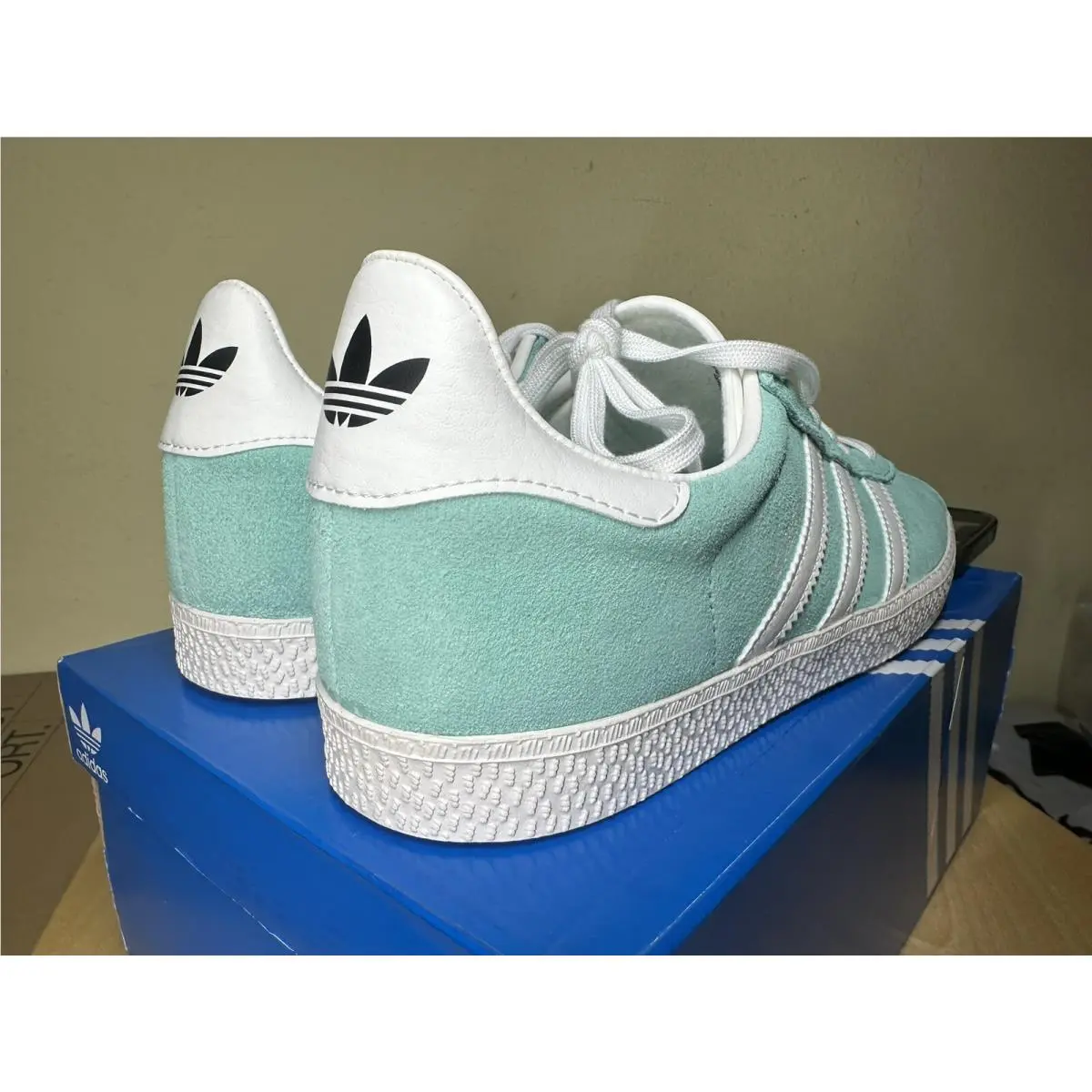 Adidas shoes - Adidas Gazelle J - Gazelle - Easy Green/Core White/Silver Green (UPC: 0195748529637) 7