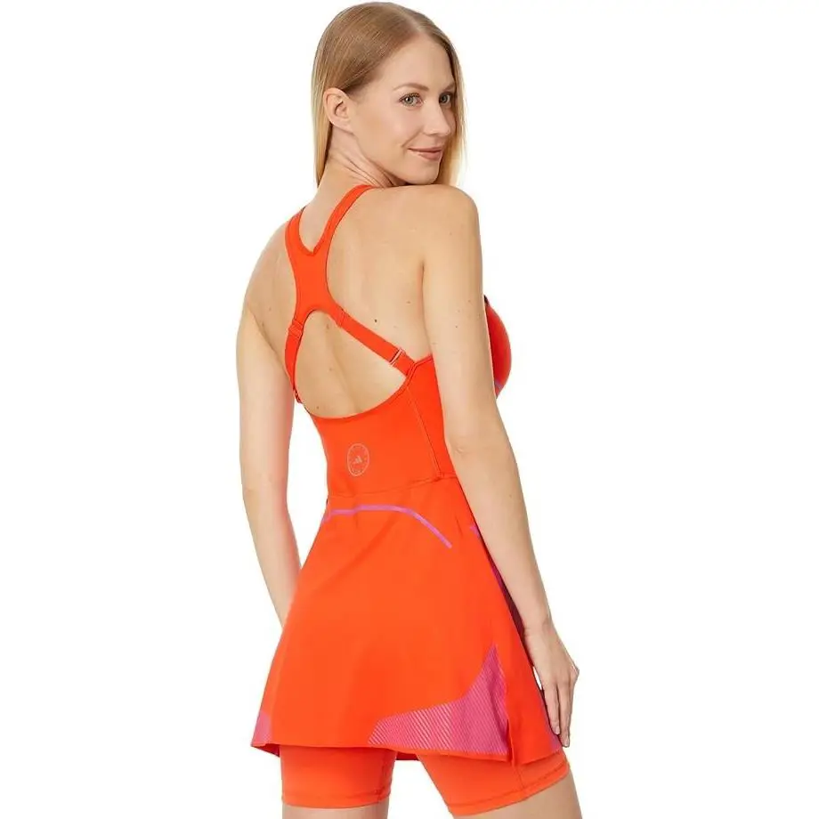 Adidas Stella Mccartney True Pace Running Dress Built-in Shorts Orange Size XL