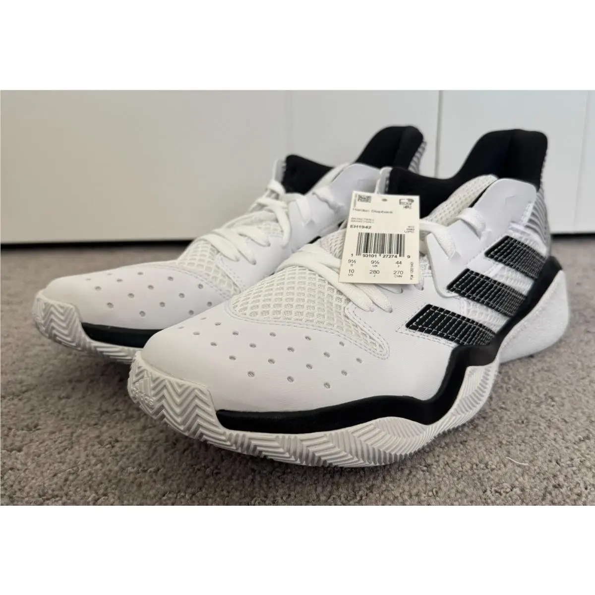 Size 10 - Adidas Harden Stepback Footwear White