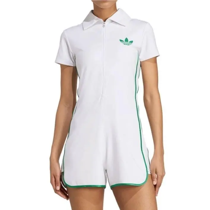 Size Small - Adidas Women Tennis Climacool Bodysuit JM6262 White Green