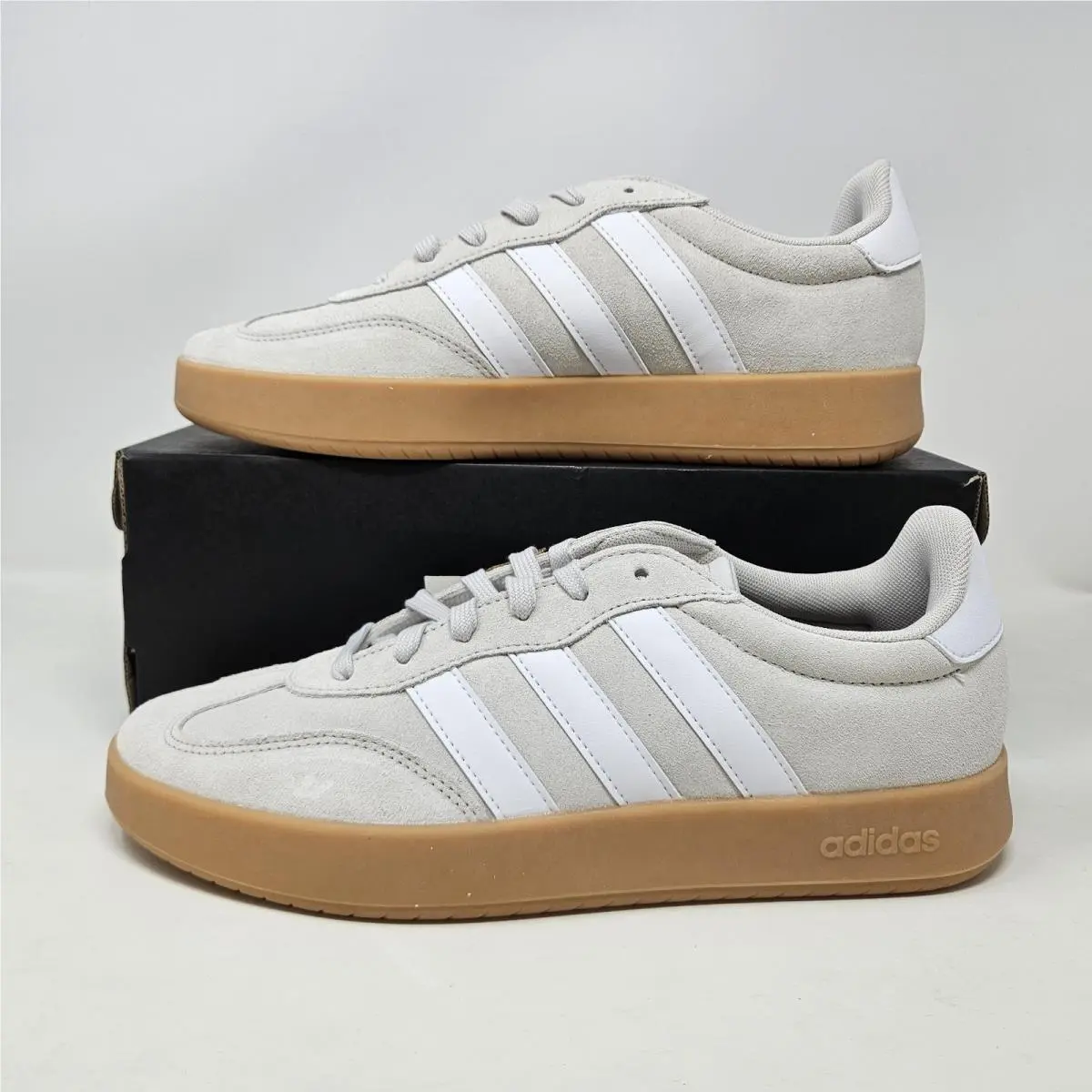 Adidas Barreda `grey White Gum` Sneaker / JR1325 / Men`s Size 10.5