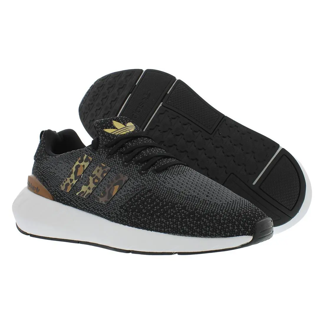 Adidas Swift Run 22 Womens Shoes Size 7.5 Color: Core Black/core Black/wild - Core Black/Core Black/Wild Brown, Main: Black