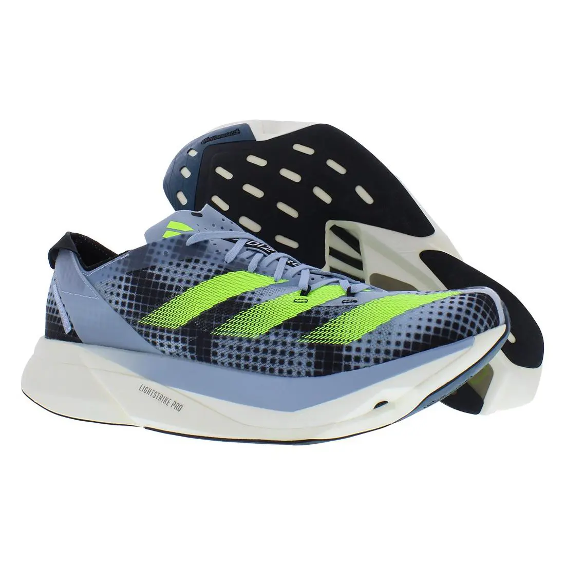 Adidas Adizero Adios Pro 3 Unisex Shoes Size 11 Color: Wonder Blue/core - Wonder Blue/Core Black/Lucid Lemon, Main: Blue