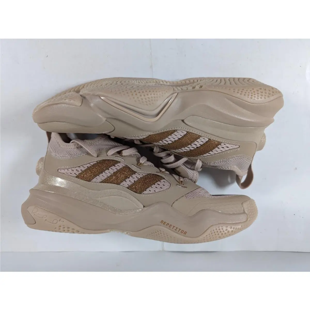 Adidas shoes - Mahomes 2 Impact FLX - Mahomes Impact FLX - Beige Bronze (UPC: 197609670304) 1
