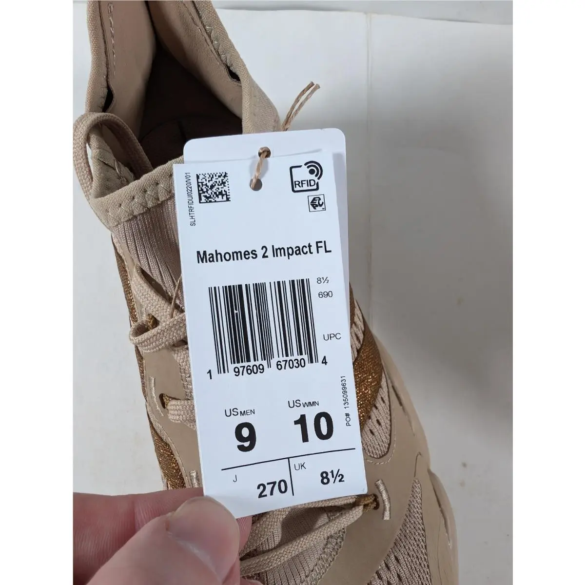 Adidas shoes - Mahomes 2 Impact FLX - Mahomes Impact FLX - Beige Bronze (UPC: 197609670304) 4