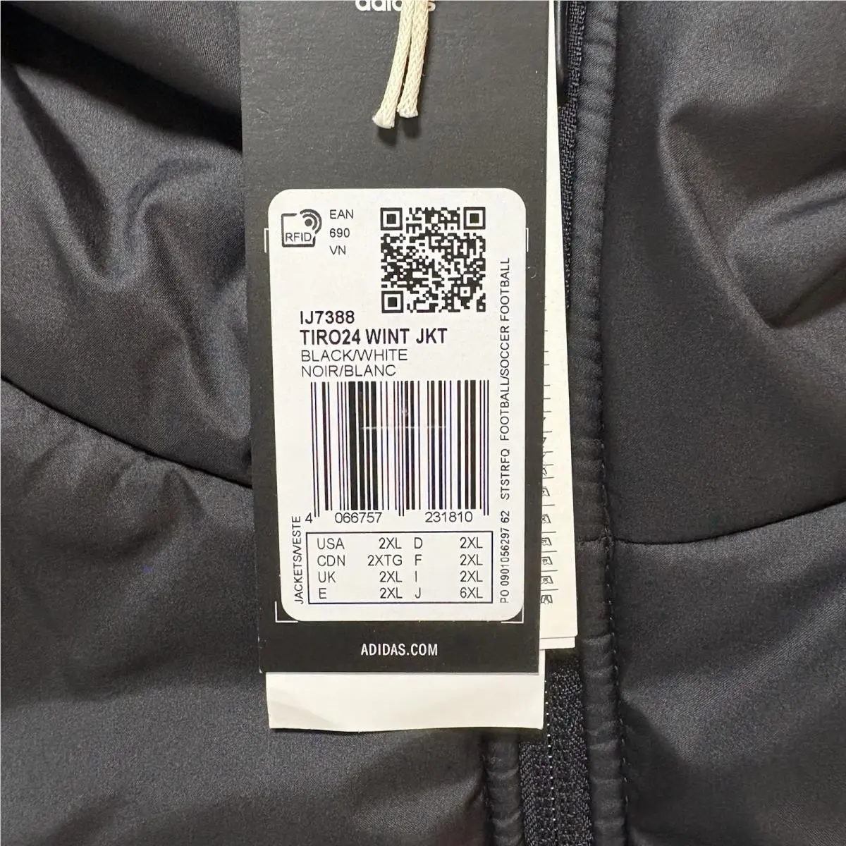 Adidas clothing - Adidas Tiro 24 - Tiro - IJ7388 - Black/White (UPC: 4066757231810) 7