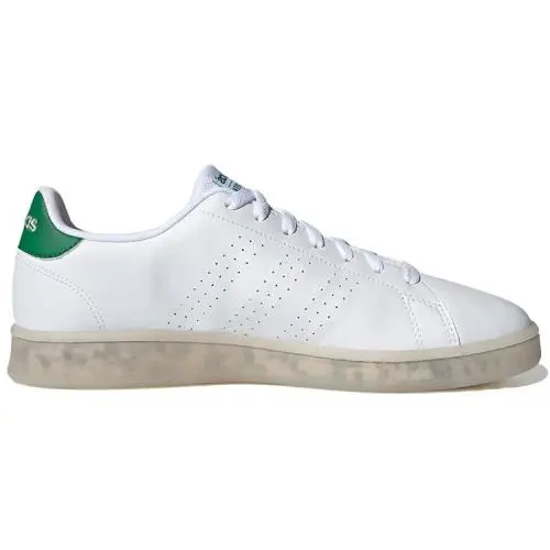 Adidas Men’s Advantage Lifestyle Sneakers – Cloud White / Green – Size 13