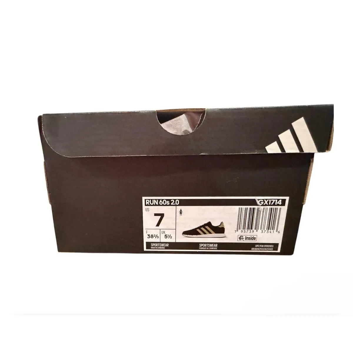 Adidas shoes - adidas Run 60S - Run - GX1714 - Black (UPC: 0195739373416) 5