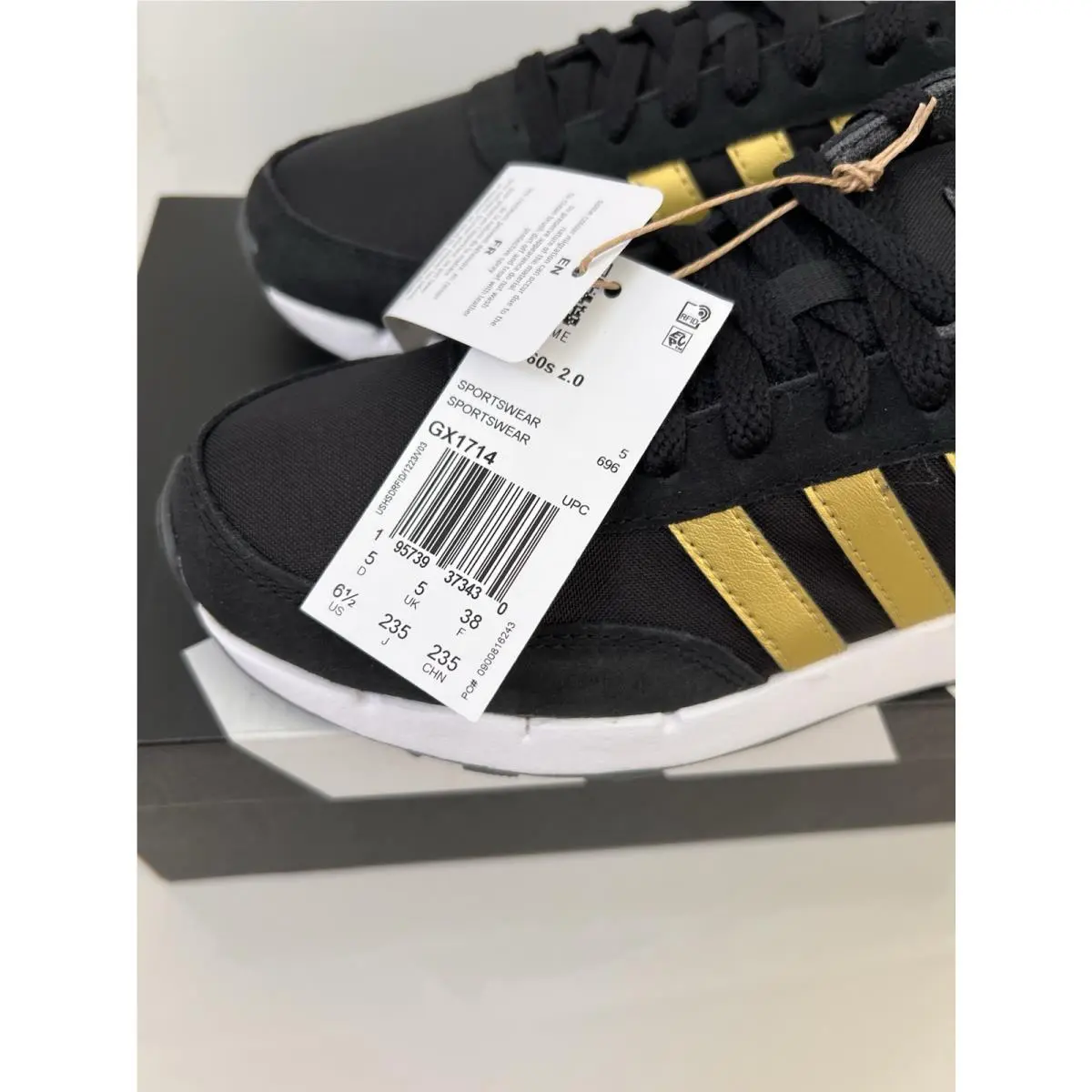 Adidas shoes - adidas Run 60S - Run - GX1714 - Black (UPC: 0195739373416) 5