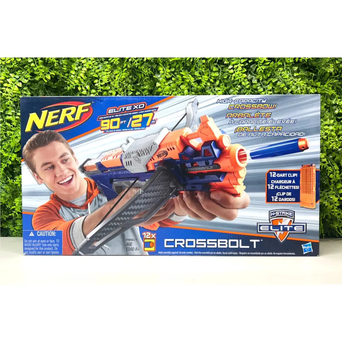 Nerf N-strike Elite Crossbolt Dart Blaster Gun Crossbow 12 Dart Clip - Rare