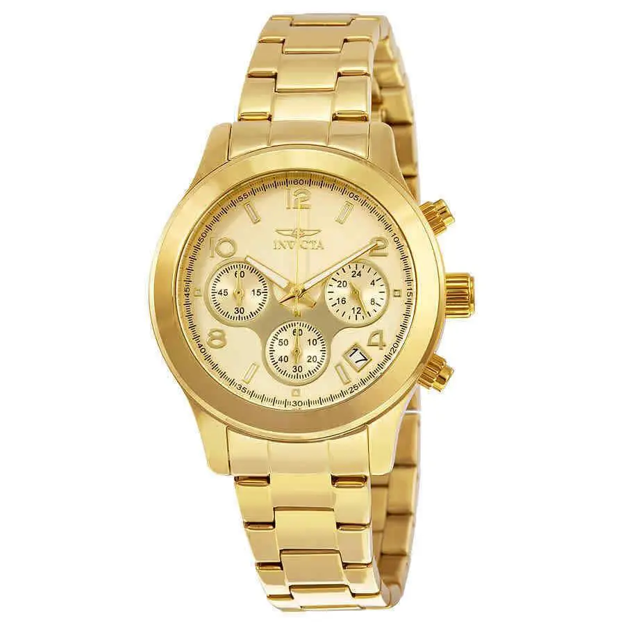 Invicta Women`s 19217 Angel Analog Chronograph Quartz Gold Stainless Steel Watch